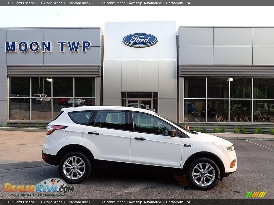 2017 Ford Escape S Oxford White / Charcoal Black Photo #1