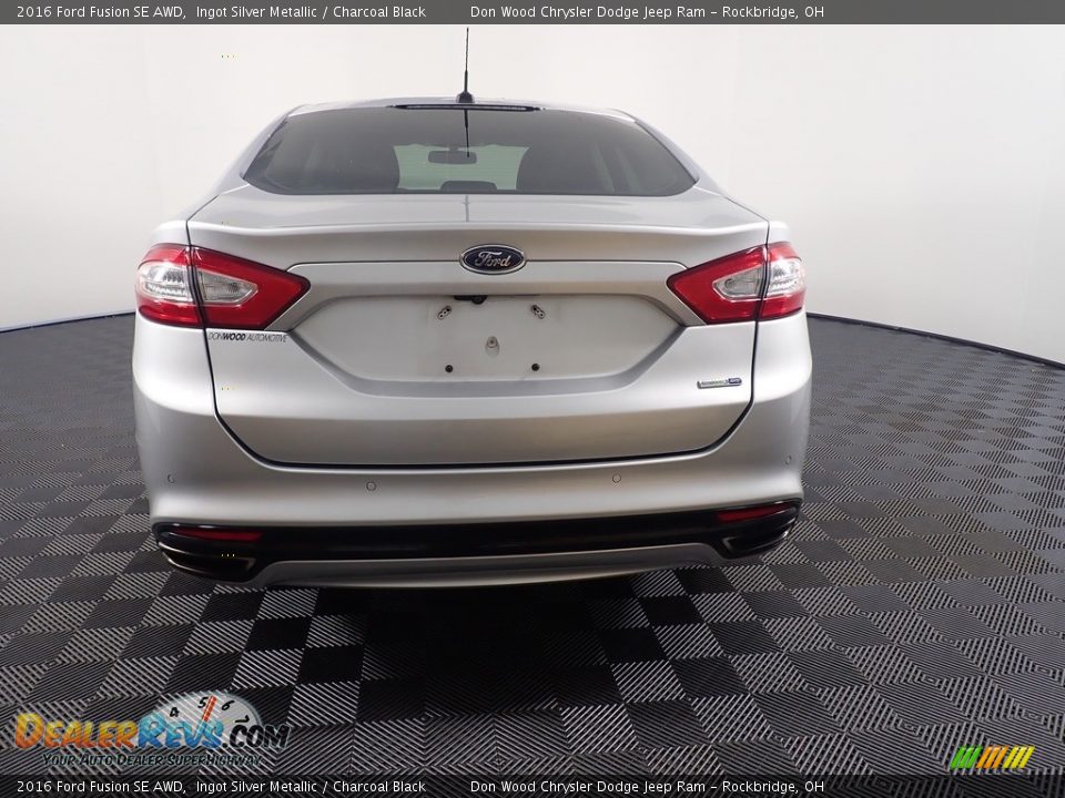 2016 Ford Fusion SE AWD Ingot Silver Metallic / Charcoal Black Photo #9