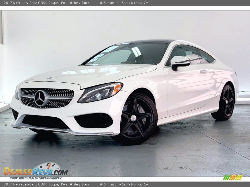2017 Mercedes-Benz C 300 Coupe Polar White / Black Photo #12