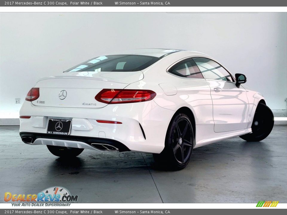 2017 Mercedes-Benz C 300 Coupe Polar White / Black Photo #13