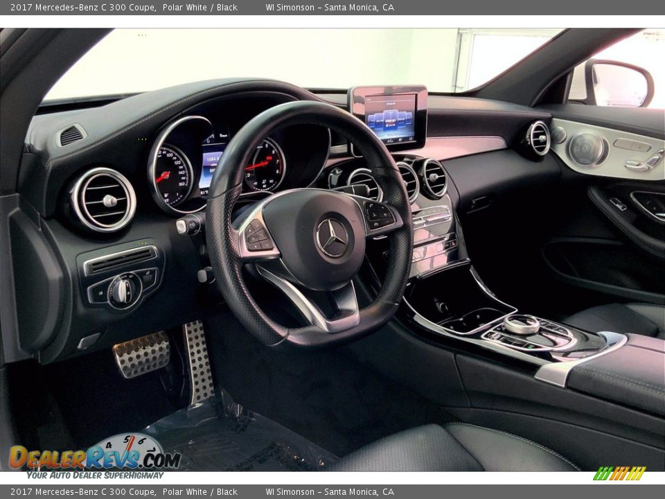 2017 Mercedes-Benz C 300 Coupe Polar White / Black Photo #14