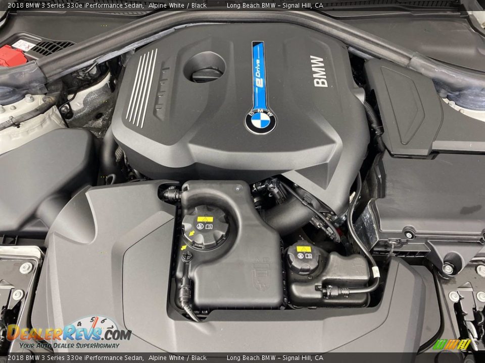 2018 BMW 3 Series 330e iPerformance Sedan Alpine White / Black Photo #12