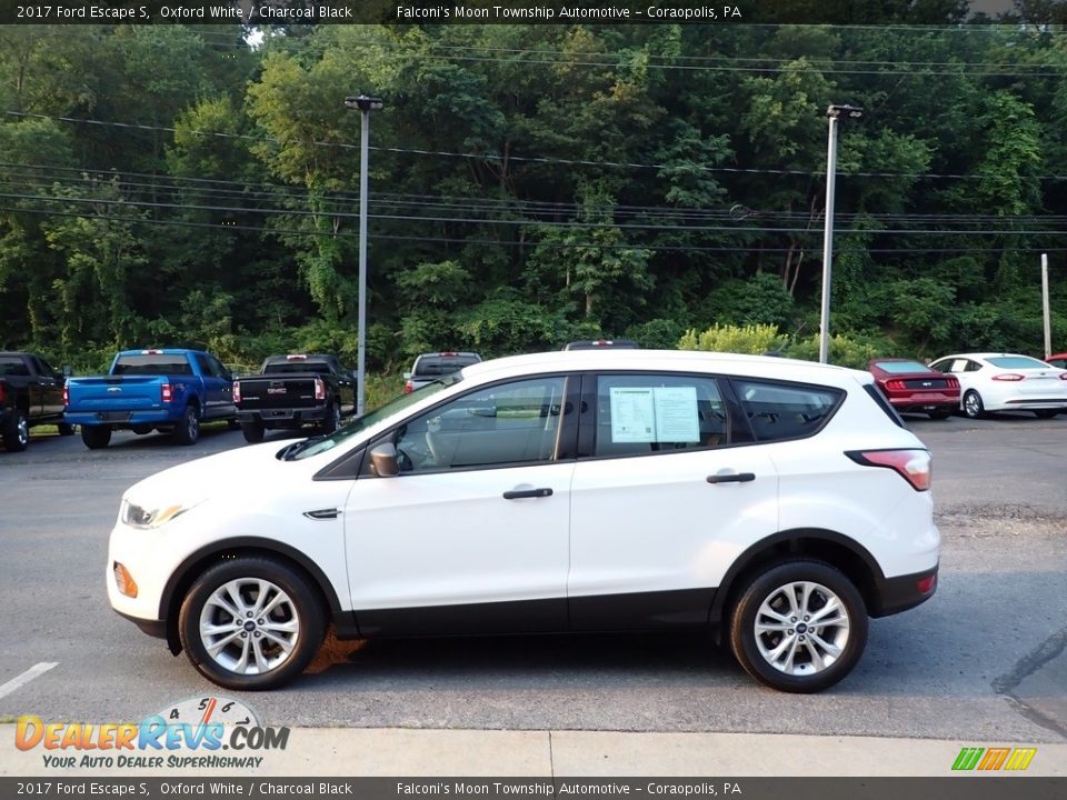 2017 Ford Escape S Oxford White / Charcoal Black Photo #6