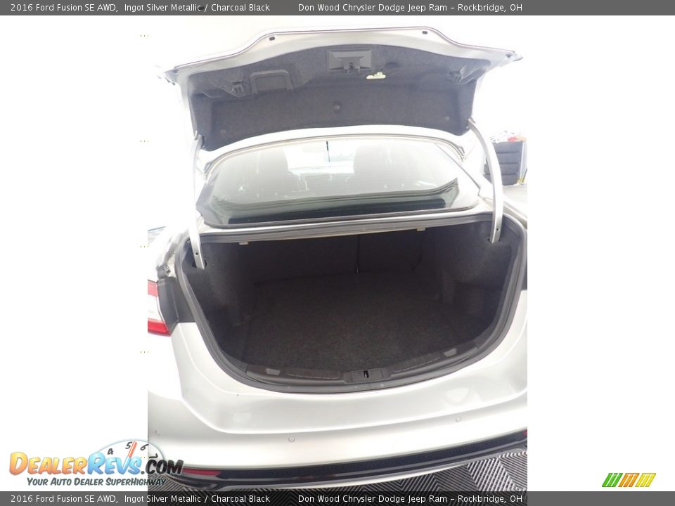 2016 Ford Fusion SE AWD Ingot Silver Metallic / Charcoal Black Photo #14