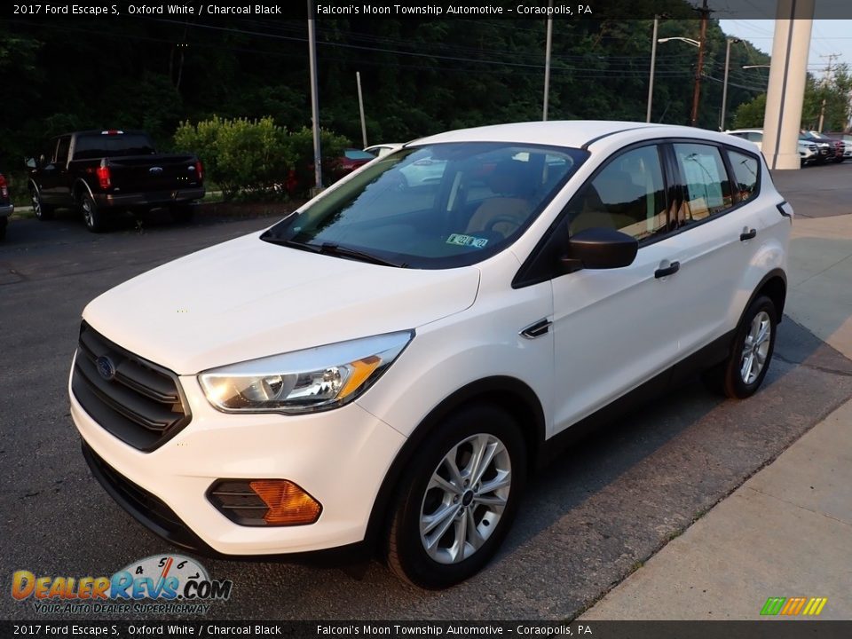 2017 Ford Escape S Oxford White / Charcoal Black Photo #7