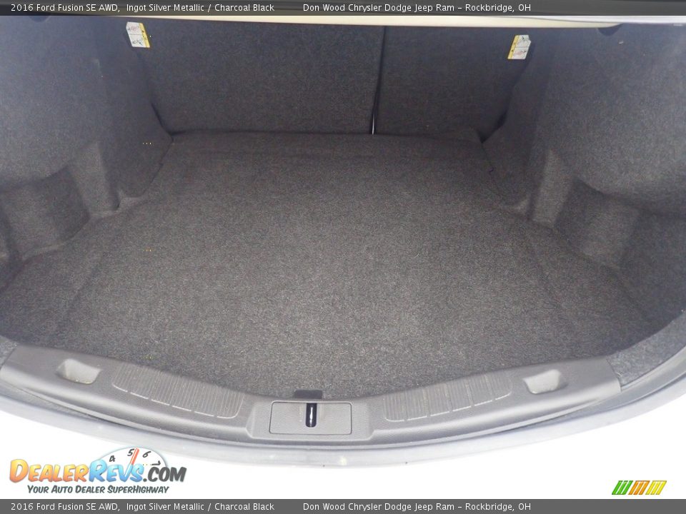 2016 Ford Fusion SE AWD Ingot Silver Metallic / Charcoal Black Photo #15