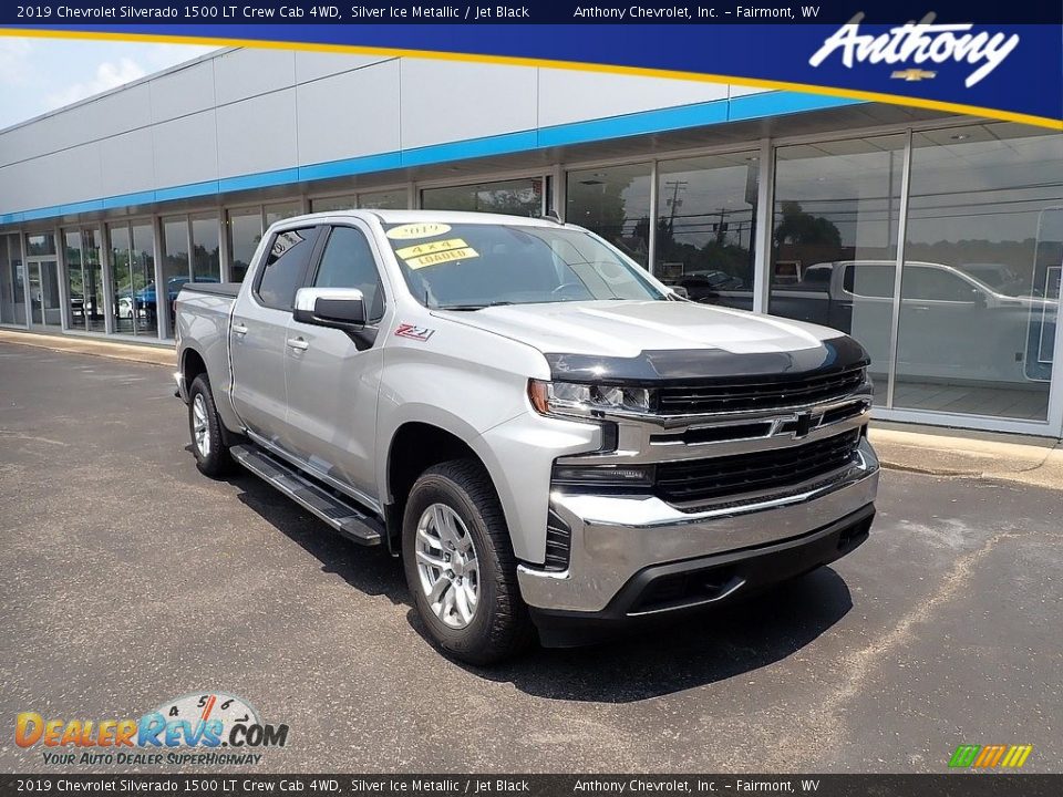 2019 Chevrolet Silverado 1500 LT Crew Cab 4WD Silver Ice Metallic / Jet Black Photo #1