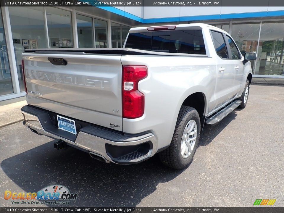 2019 Chevrolet Silverado 1500 LT Crew Cab 4WD Silver Ice Metallic / Jet Black Photo #3