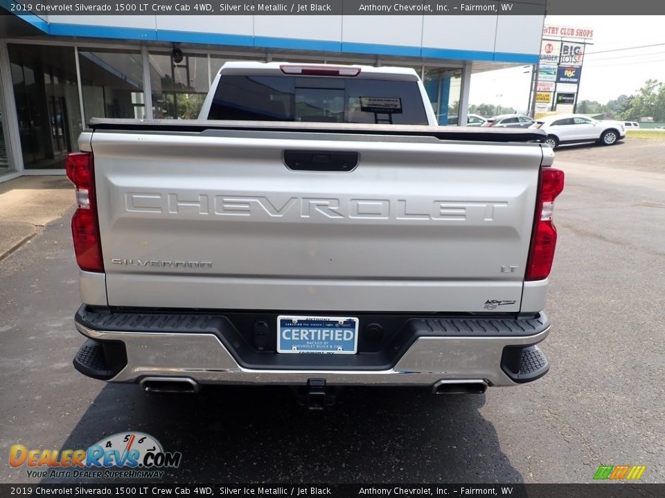 2019 Chevrolet Silverado 1500 LT Crew Cab 4WD Silver Ice Metallic / Jet Black Photo #4