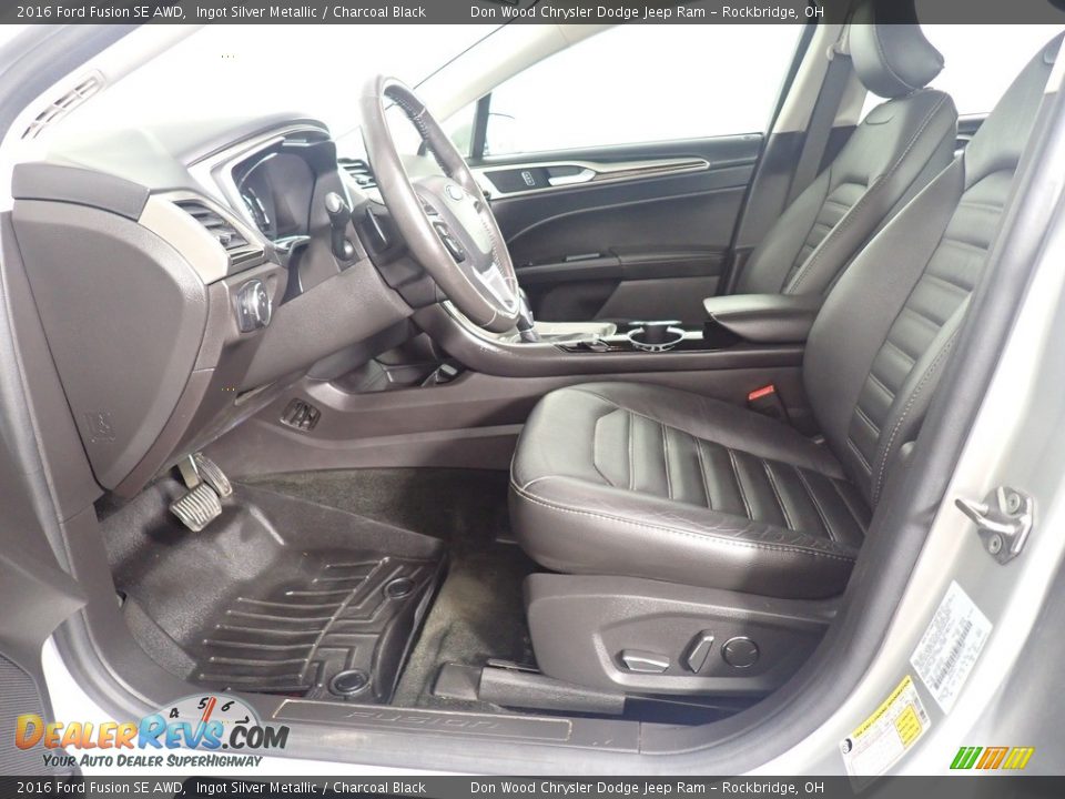 2016 Ford Fusion SE AWD Ingot Silver Metallic / Charcoal Black Photo #20
