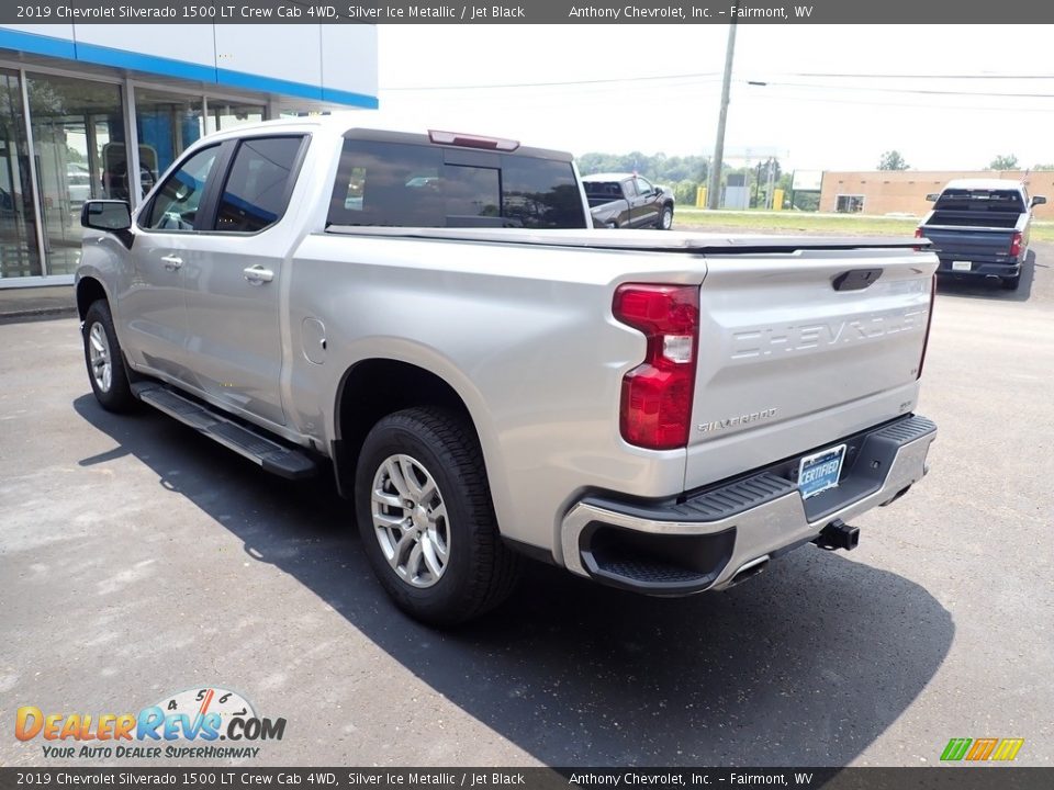 2019 Chevrolet Silverado 1500 LT Crew Cab 4WD Silver Ice Metallic / Jet Black Photo #5