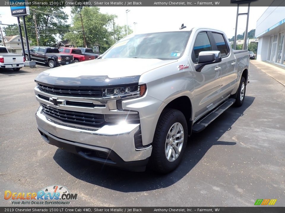 2019 Chevrolet Silverado 1500 LT Crew Cab 4WD Silver Ice Metallic / Jet Black Photo #7