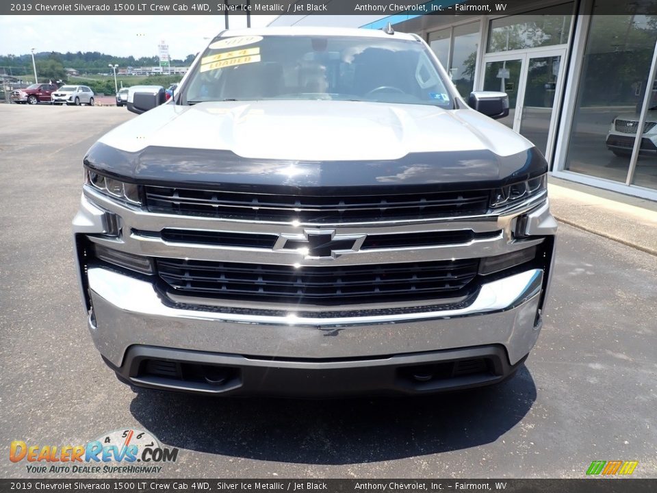 2019 Chevrolet Silverado 1500 LT Crew Cab 4WD Silver Ice Metallic / Jet Black Photo #8