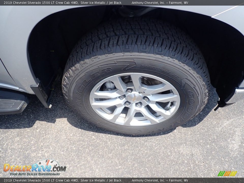 2019 Chevrolet Silverado 1500 LT Crew Cab 4WD Silver Ice Metallic / Jet Black Photo #9
