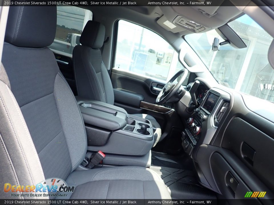 2019 Chevrolet Silverado 1500 LT Crew Cab 4WD Silver Ice Metallic / Jet Black Photo #10