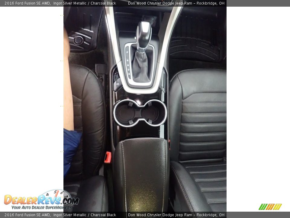 2016 Ford Fusion SE AWD Ingot Silver Metallic / Charcoal Black Photo #28