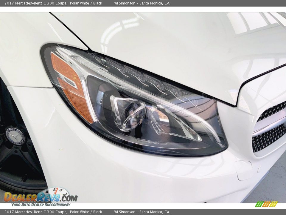 2017 Mercedes-Benz C 300 Coupe Polar White / Black Photo #28