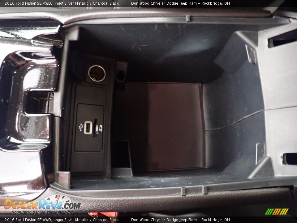 2016 Ford Fusion SE AWD Ingot Silver Metallic / Charcoal Black Photo #29