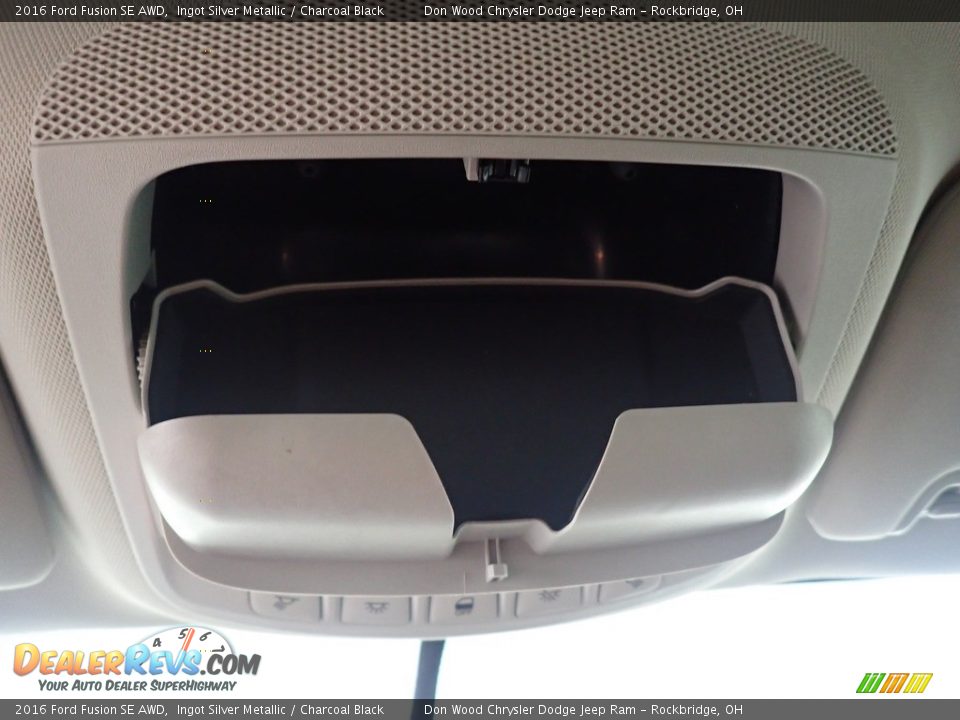 2016 Ford Fusion SE AWD Ingot Silver Metallic / Charcoal Black Photo #31