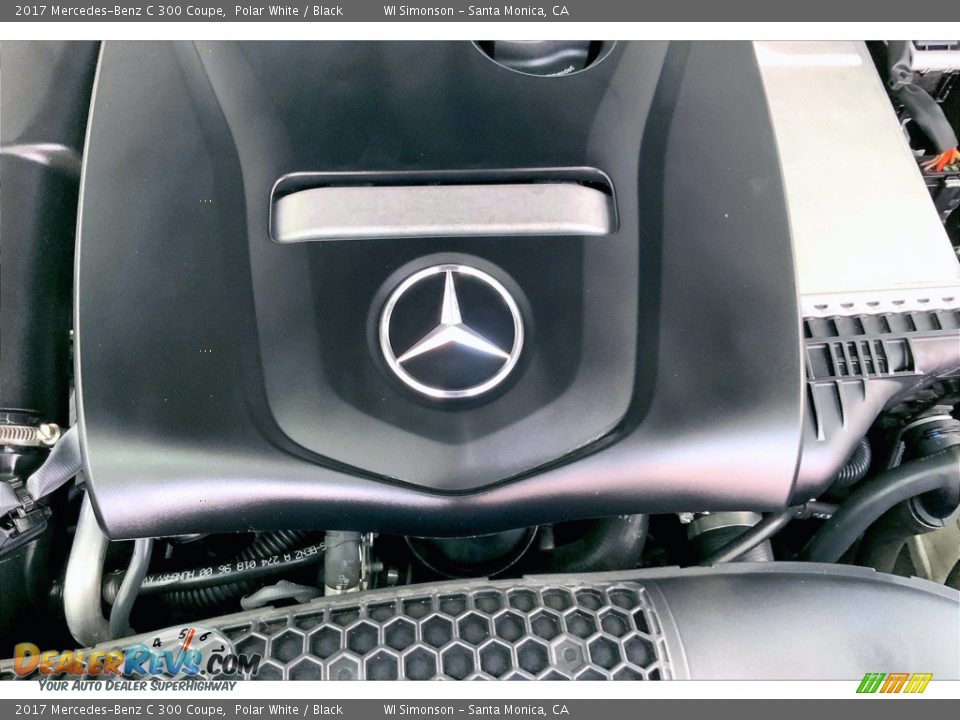2017 Mercedes-Benz C 300 Coupe Polar White / Black Photo #32