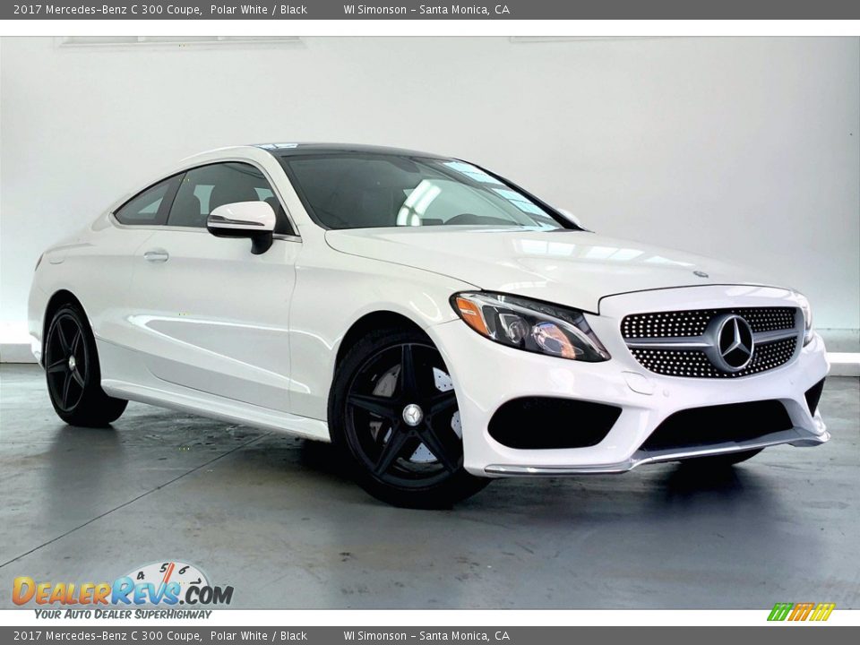 2017 Mercedes-Benz C 300 Coupe Polar White / Black Photo #34