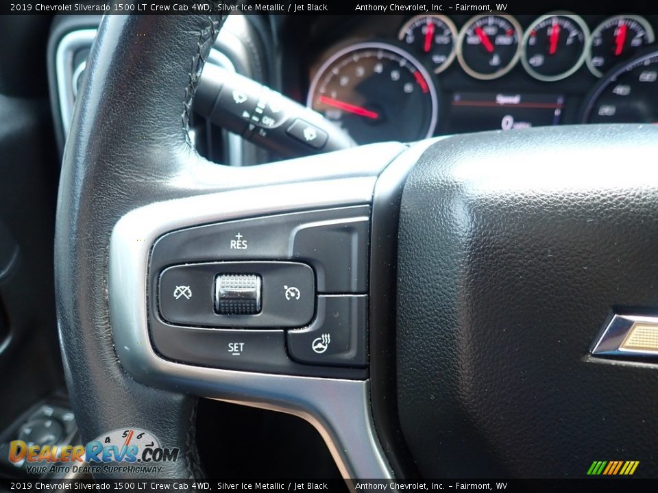 2019 Chevrolet Silverado 1500 LT Crew Cab 4WD Silver Ice Metallic / Jet Black Photo #20