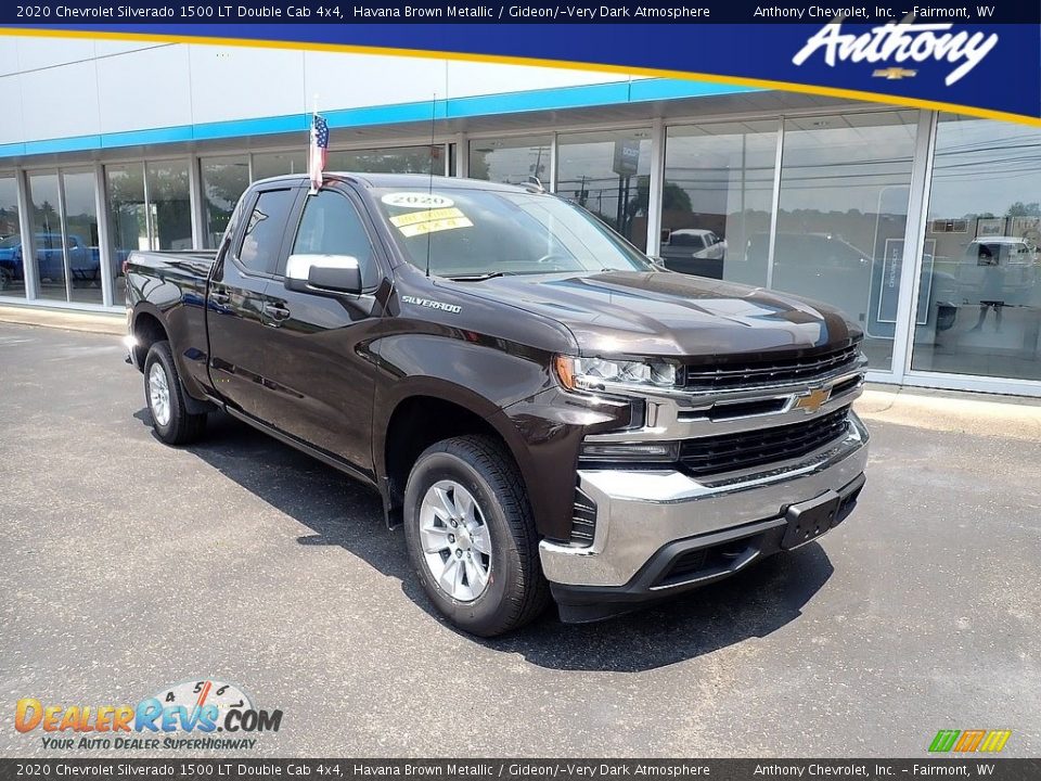2020 Chevrolet Silverado 1500 LT Double Cab 4x4 Havana Brown Metallic / Gideon/­Very Dark Atmosphere Photo #1