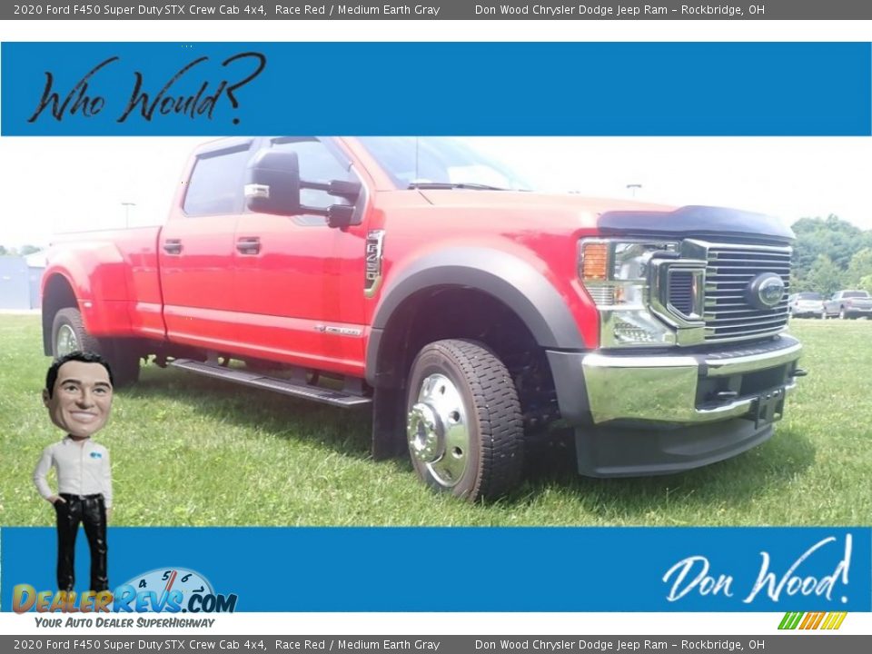 2020 Ford F450 Super Duty STX Crew Cab 4x4 Race Red / Medium Earth Gray Photo #1