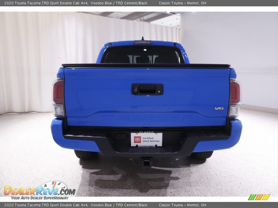 2020 Toyota Tacoma TRD Sport Double Cab 4x4 Voodoo Blue / TRD Cement/Black Photo #17