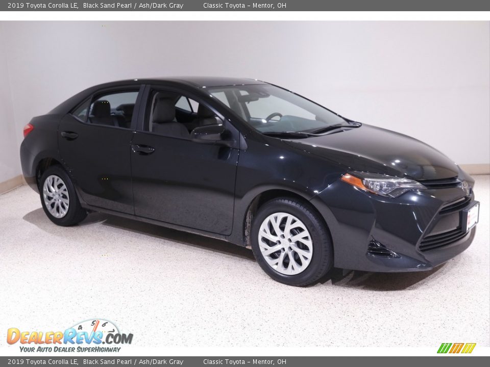 2019 Toyota Corolla LE Black Sand Pearl / Ash/Dark Gray Photo #1