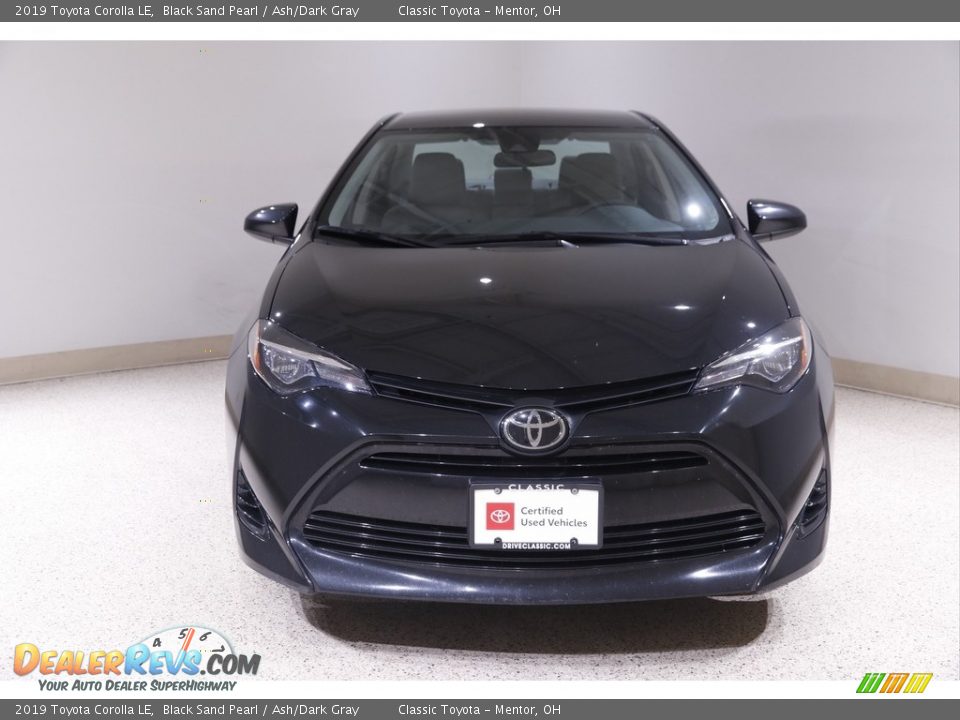 2019 Toyota Corolla LE Black Sand Pearl / Ash/Dark Gray Photo #2