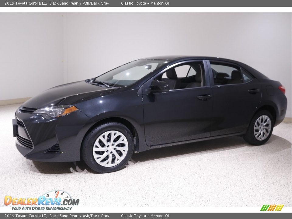 2019 Toyota Corolla LE Black Sand Pearl / Ash/Dark Gray Photo #3