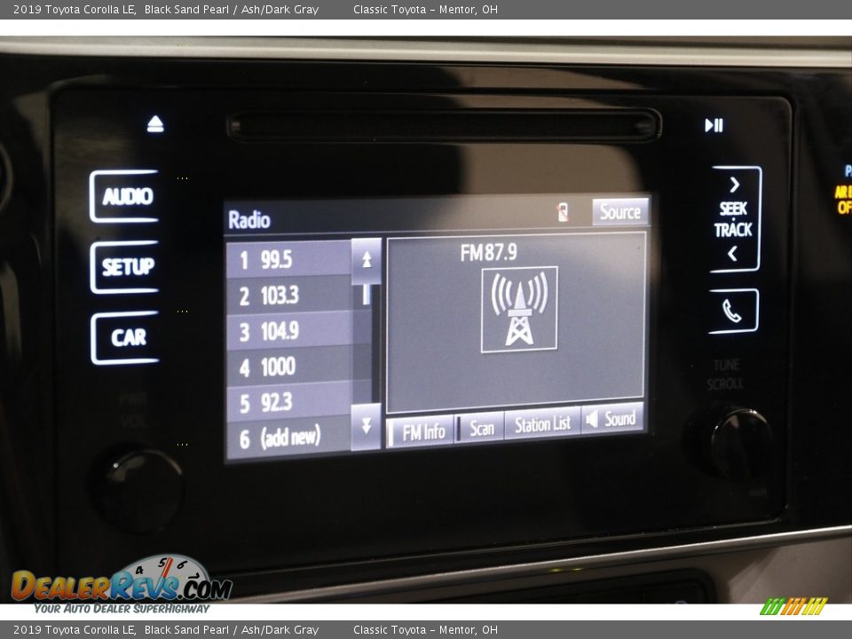 2019 Toyota Corolla LE Black Sand Pearl / Ash/Dark Gray Photo #10