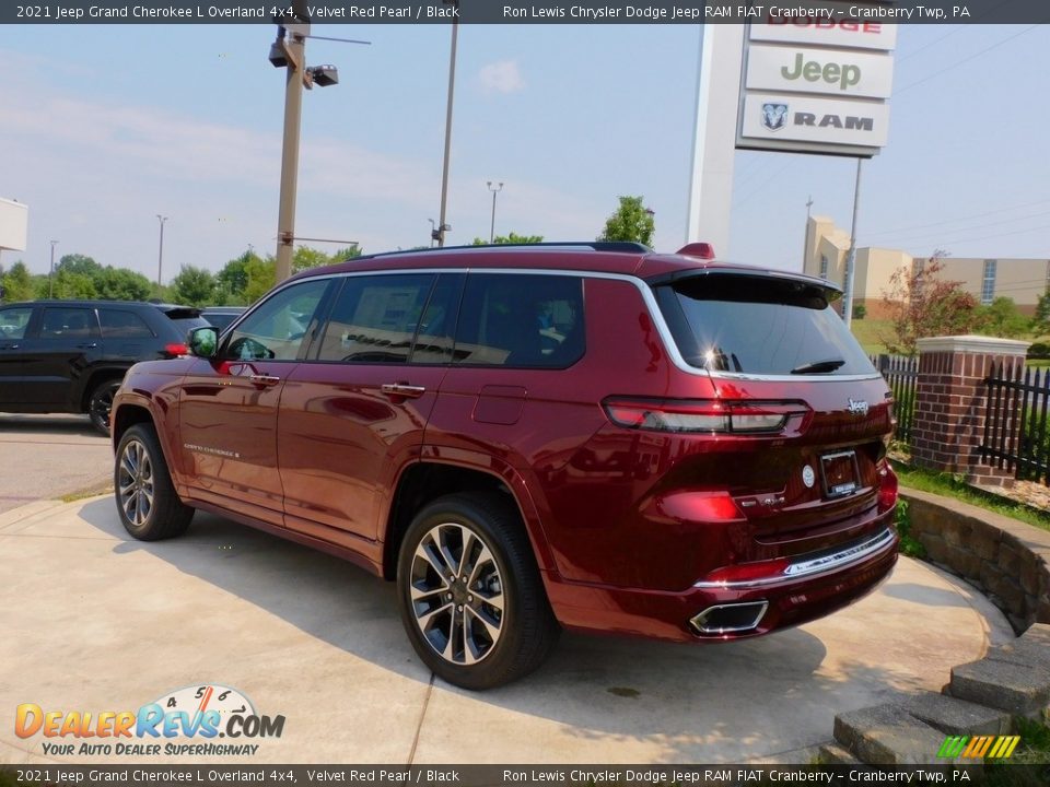 2021 Jeep Grand Cherokee L Overland 4x4 Velvet Red Pearl / Black Photo #8