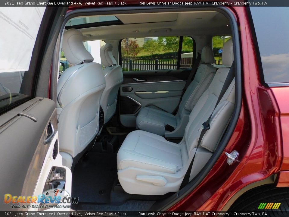 Rear Seat of 2021 Jeep Grand Cherokee L Overland 4x4 Photo #12