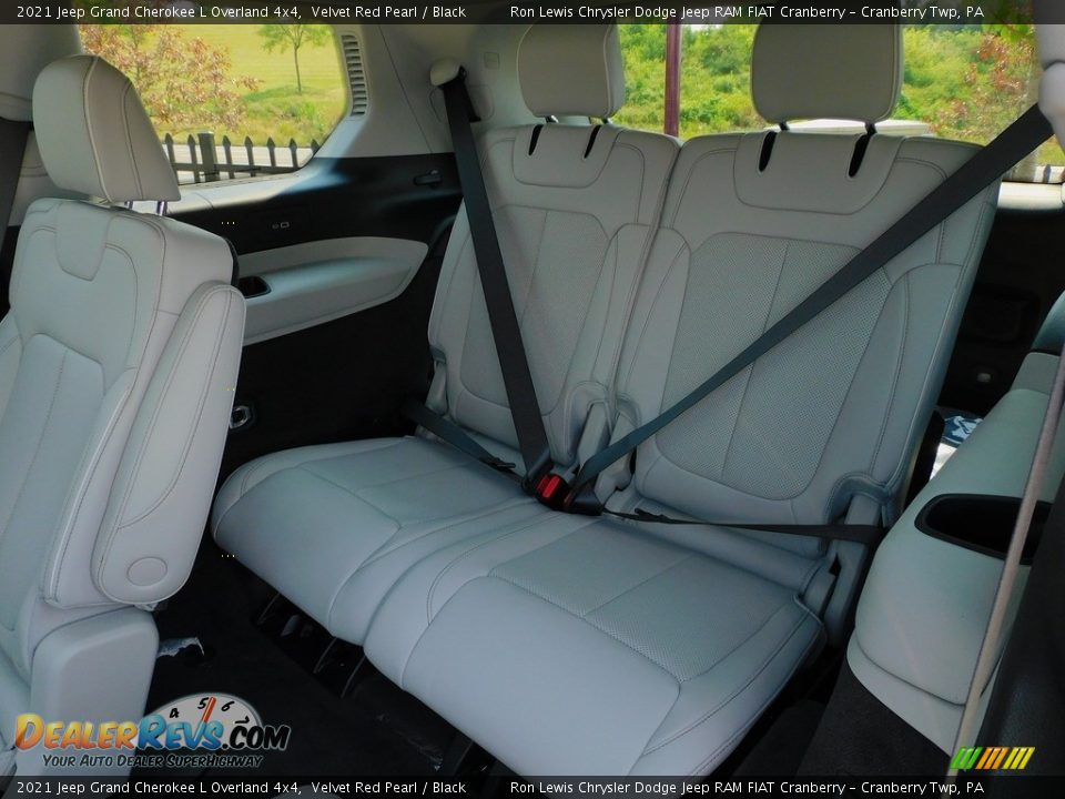 Rear Seat of 2021 Jeep Grand Cherokee L Overland 4x4 Photo #13