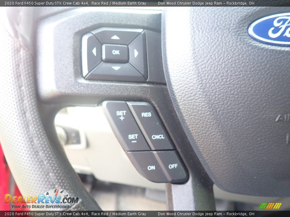 2020 Ford F450 Super Duty STX Crew Cab 4x4 Race Red / Medium Earth Gray Photo #25