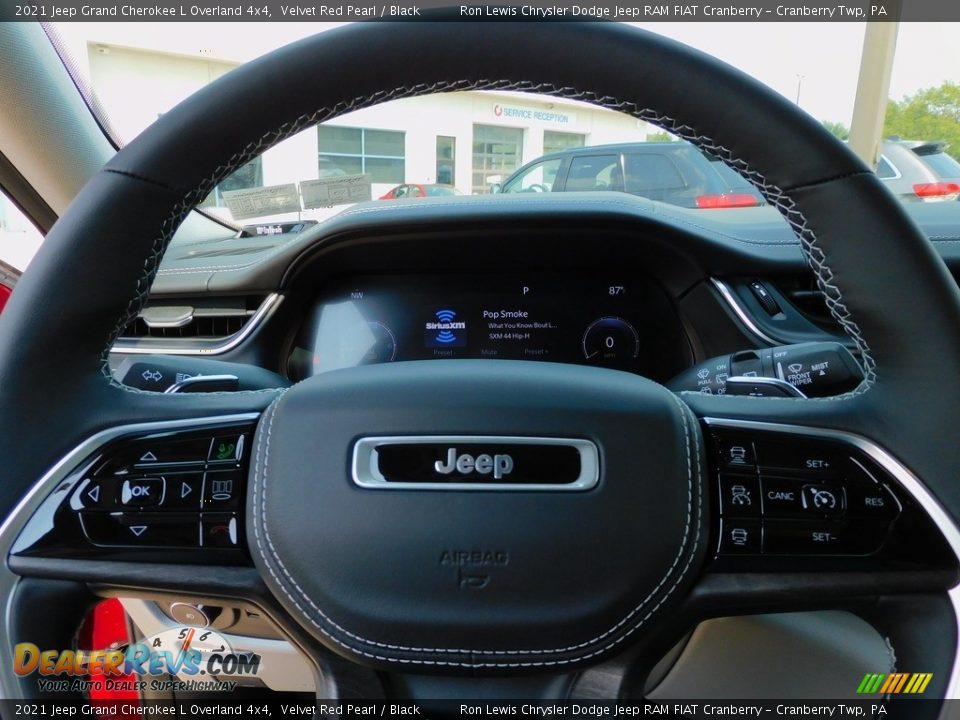 2021 Jeep Grand Cherokee L Overland 4x4 Steering Wheel Photo #20
