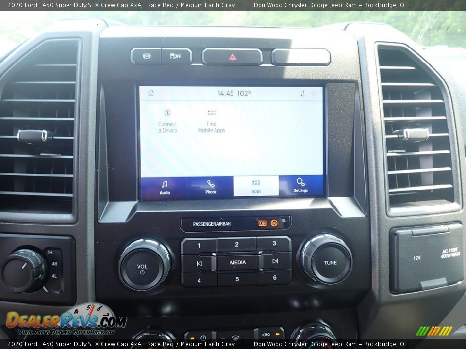 2020 Ford F450 Super Duty STX Crew Cab 4x4 Race Red / Medium Earth Gray Photo #28