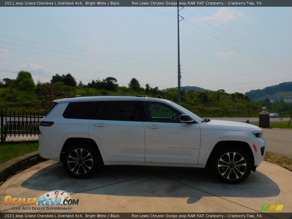 2021 Jeep Grand Cherokee L Overland 4x4 Bright White / Black Photo #4