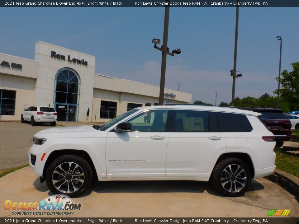 2021 Jeep Grand Cherokee L Overland 4x4 Bright White / Black Photo #9