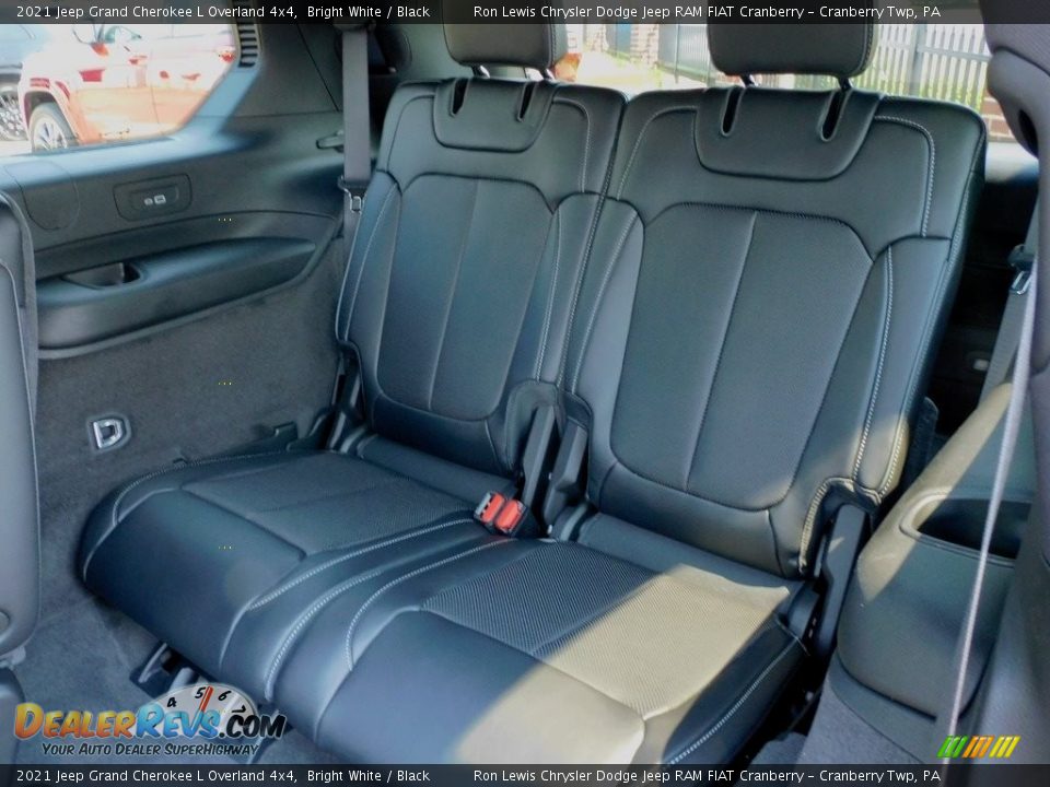Rear Seat of 2021 Jeep Grand Cherokee L Overland 4x4 Photo #13