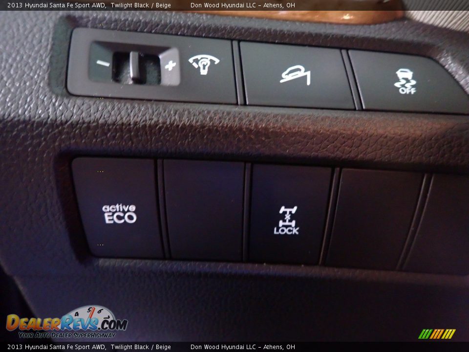 2013 Hyundai Santa Fe Sport AWD Twilight Black / Beige Photo #32