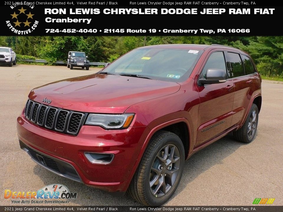 2021 Jeep Grand Cherokee Limited 4x4 Velvet Red Pearl / Black Photo #1
