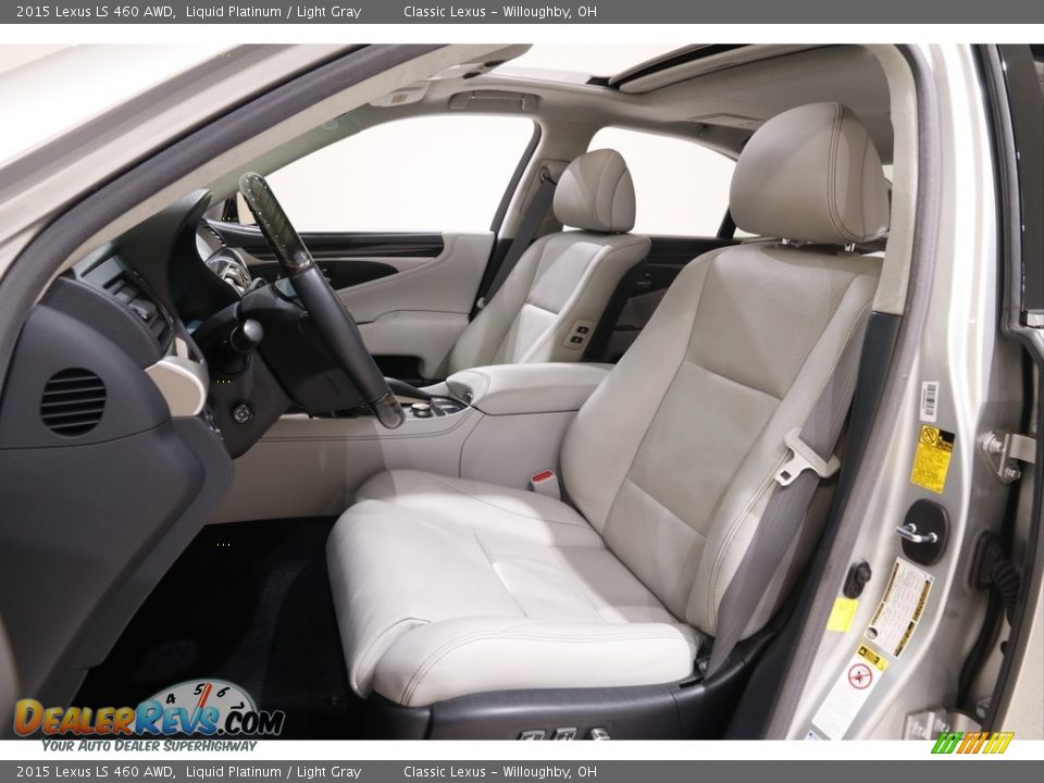 Light Gray Interior - 2015 Lexus LS 460 AWD Photo #5