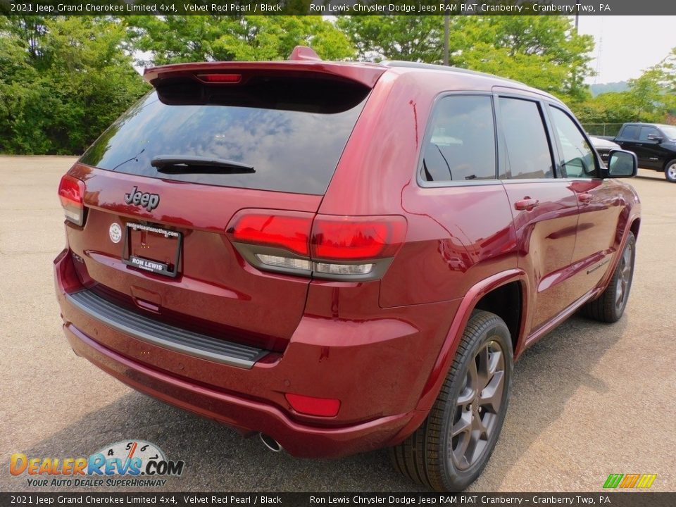 2021 Jeep Grand Cherokee Limited 4x4 Velvet Red Pearl / Black Photo #5