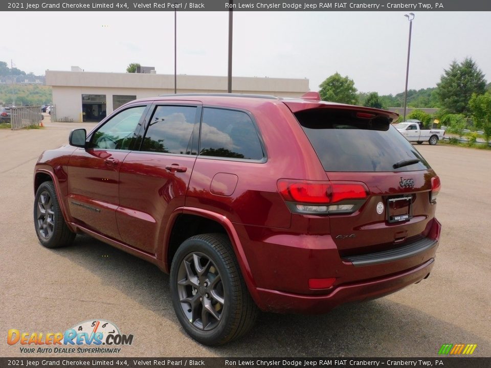 2021 Jeep Grand Cherokee Limited 4x4 Velvet Red Pearl / Black Photo #8