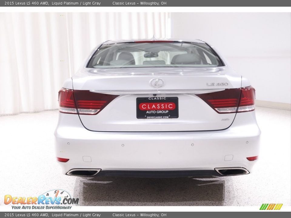 2015 Lexus LS 460 AWD Liquid Platinum / Light Gray Photo #20