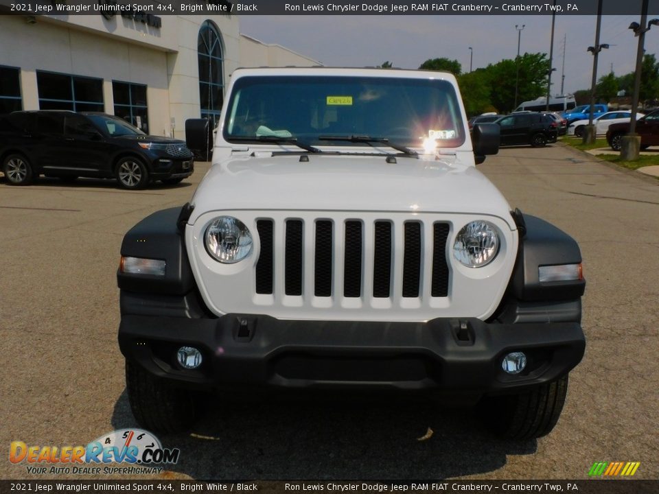 2021 Jeep Wrangler Unlimited Sport 4x4 Bright White / Black Photo #2