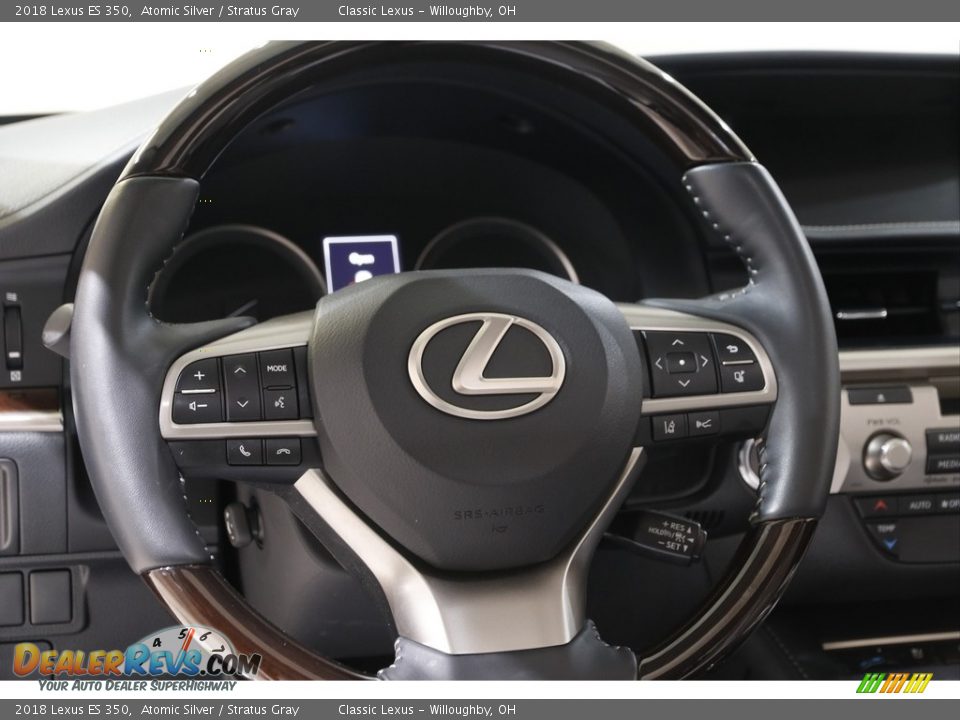 2018 Lexus ES 350 Atomic Silver / Stratus Gray Photo #7